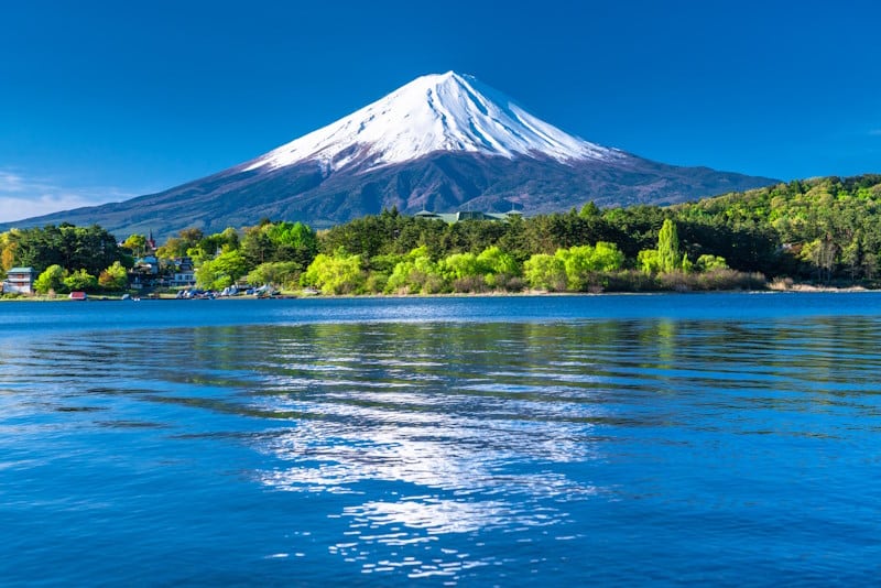 Lake Kawaguchi and Mt. Fuji