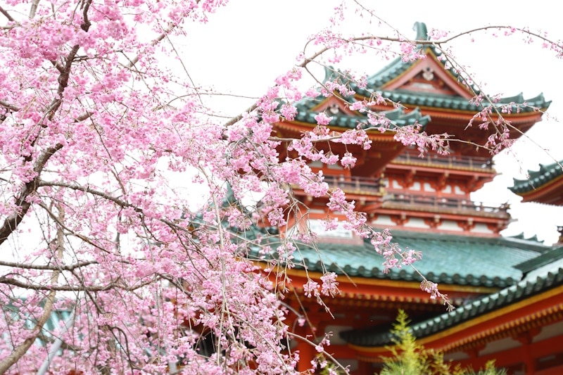 Heian Jingu shrine in Kyoto