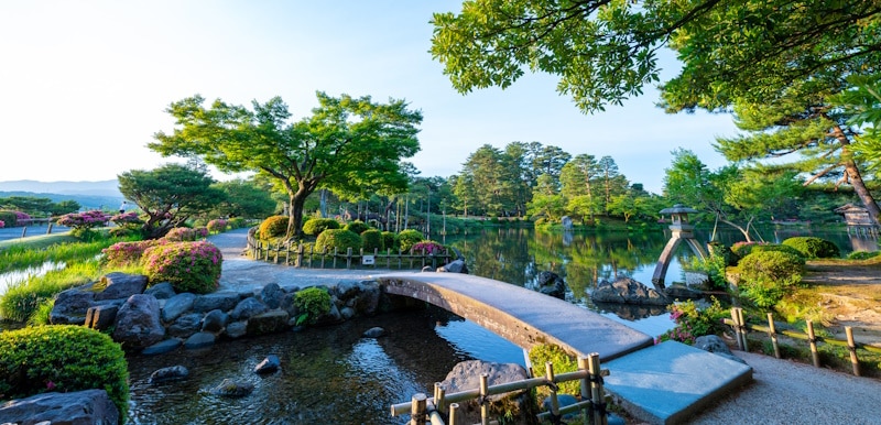 Kenrokuen Garden in Kanazawa, Ishikawa Prefecture