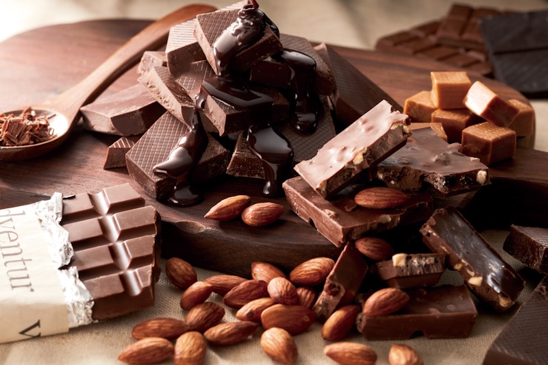 Almonds and chocolate