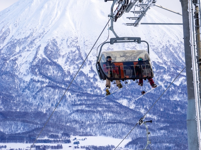 Ski lift in Niseko, Hokkaido