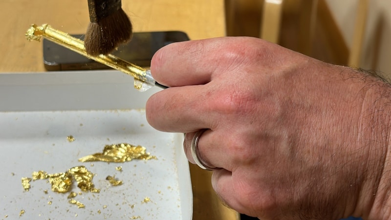 Gold leaf making in Kanazawa