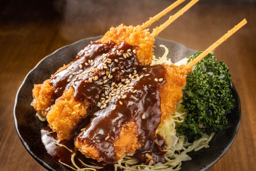 Kushiyaki with sauce