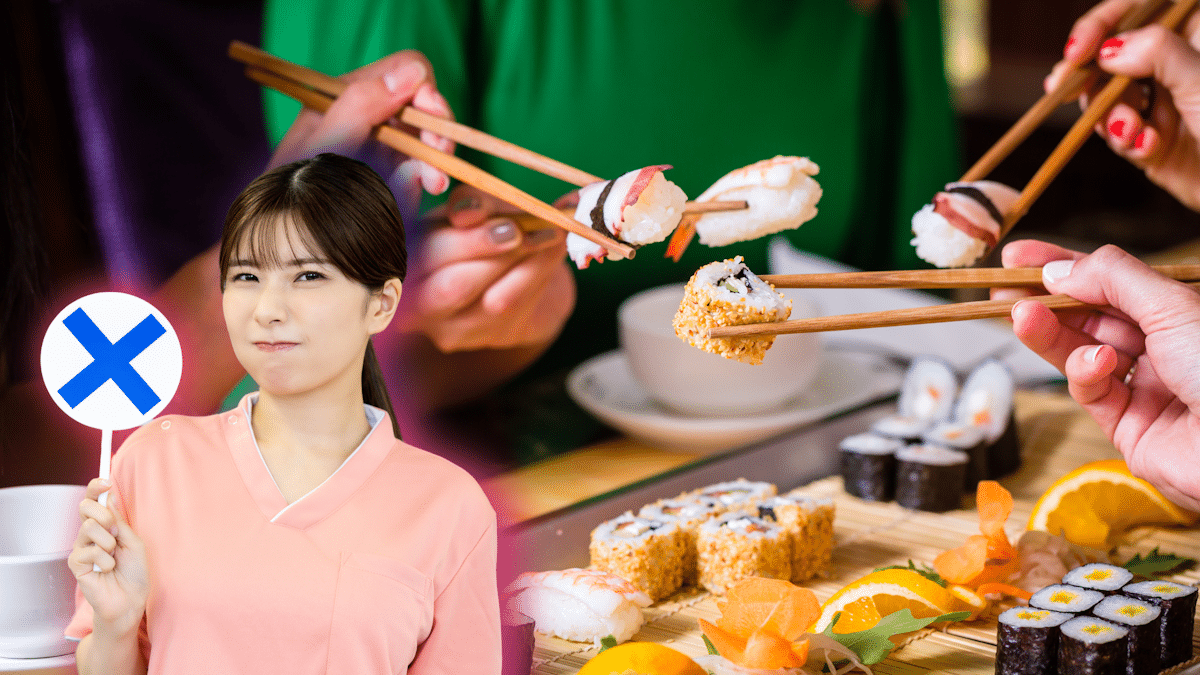 Eating Japanese food wrong