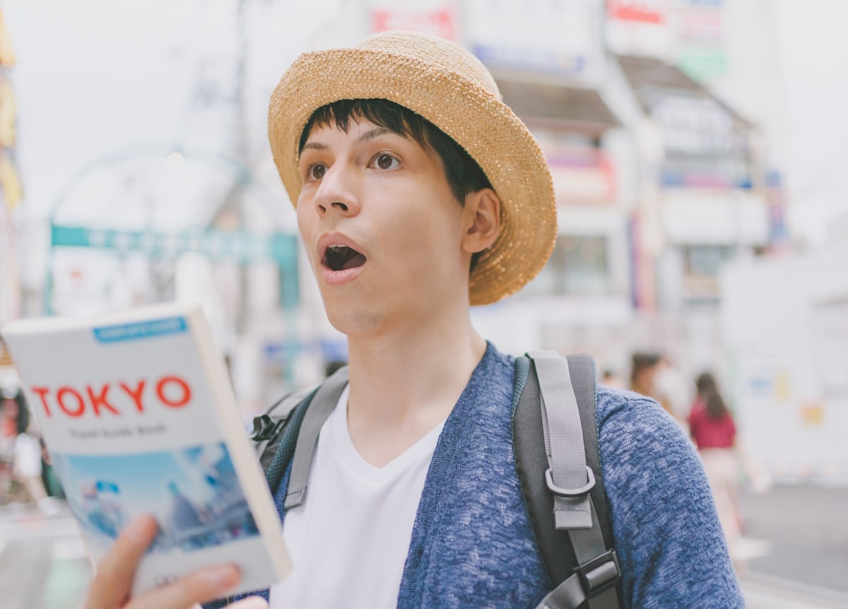 Tourist visiting Tokyo