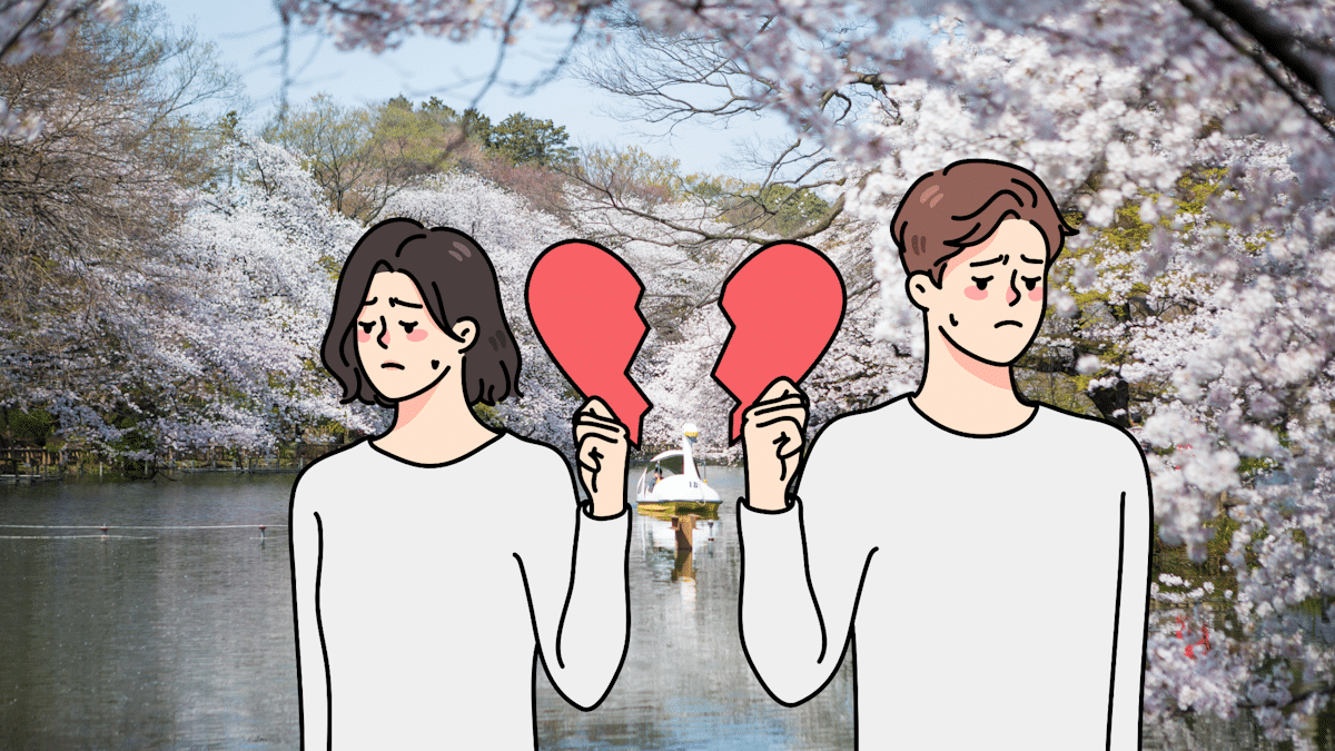 Breakup spots in Japan