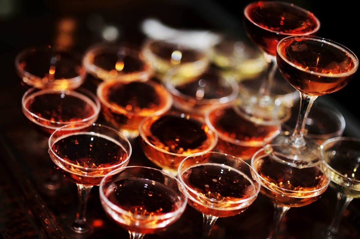Champagne tower