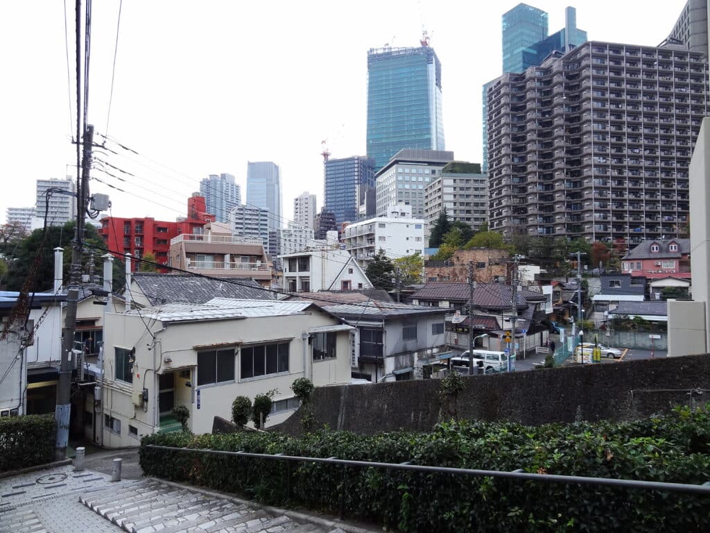 Gazenbotani, the former neighborhood displaced by the creation of Azabudai Hills