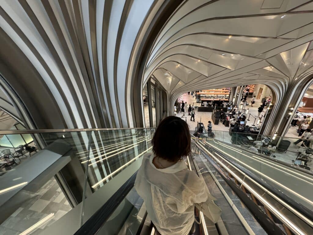 Azabudai Hills Market escalator