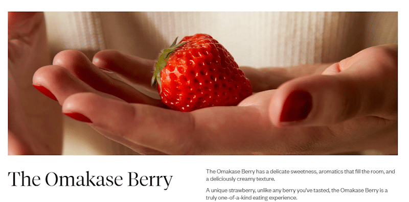 Omakase berry from Oishii