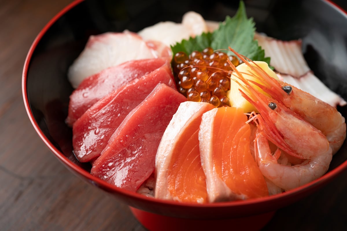 Seafood rice bowl