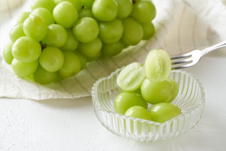 Shine muscat grapes from Japan