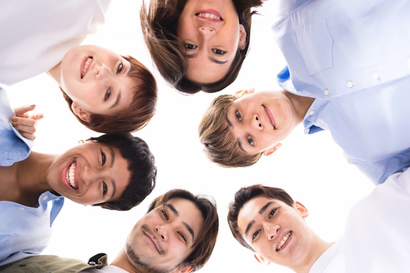College-age people from around the world