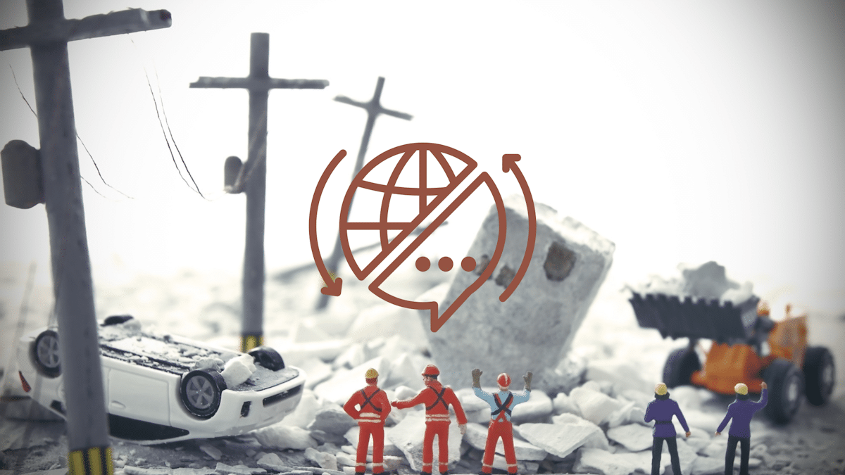 Disaster communication in multiple languages
