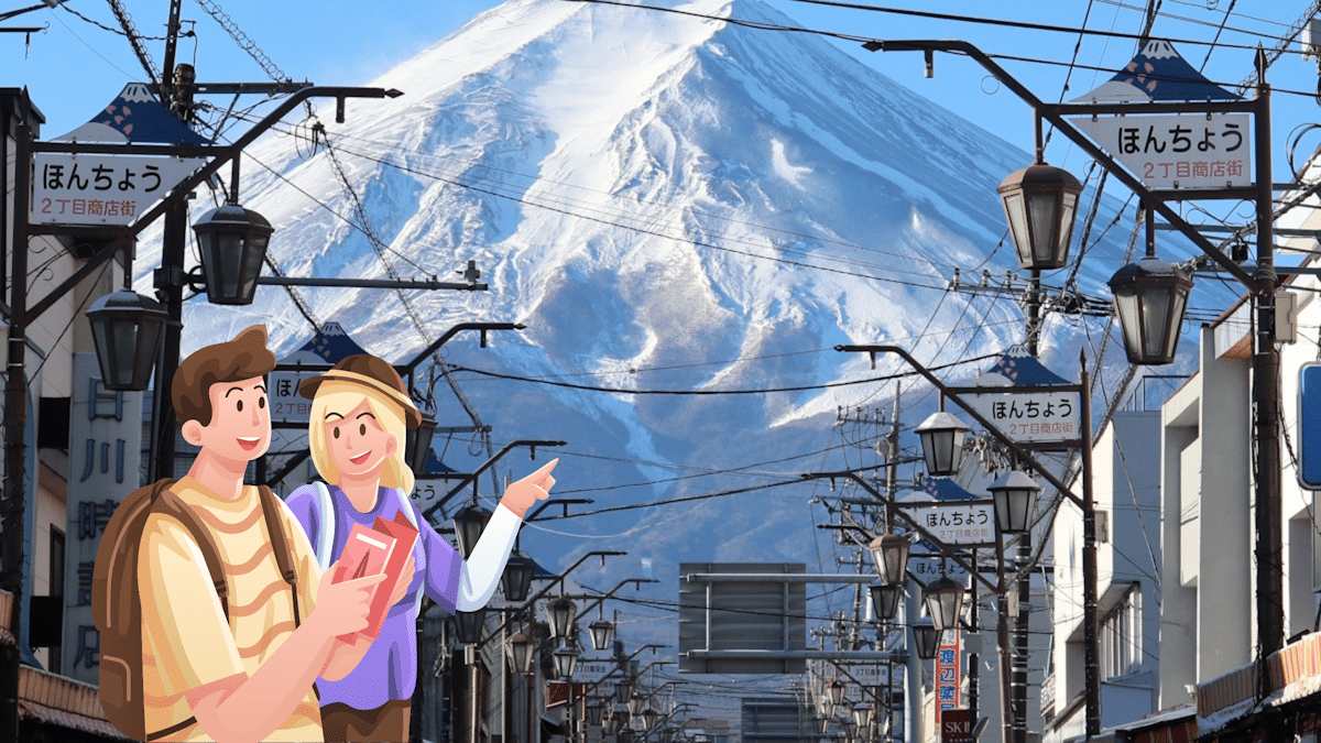 Fujiyoshida Tourists