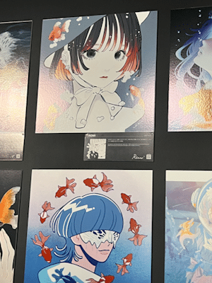 Local artists on display at the Ginza Art Aquarium