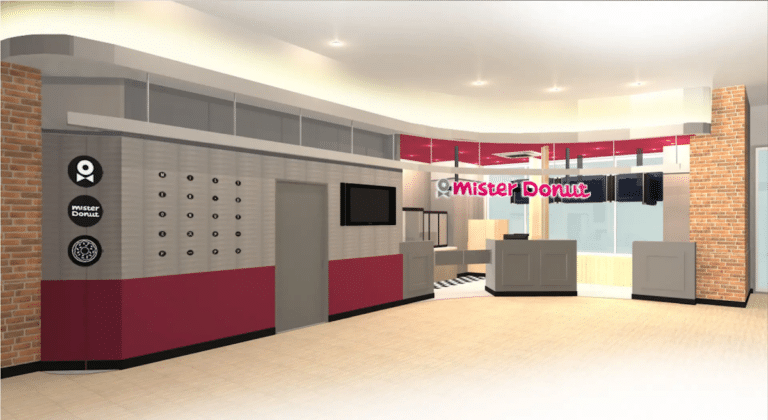 Mister Donut staffless store design