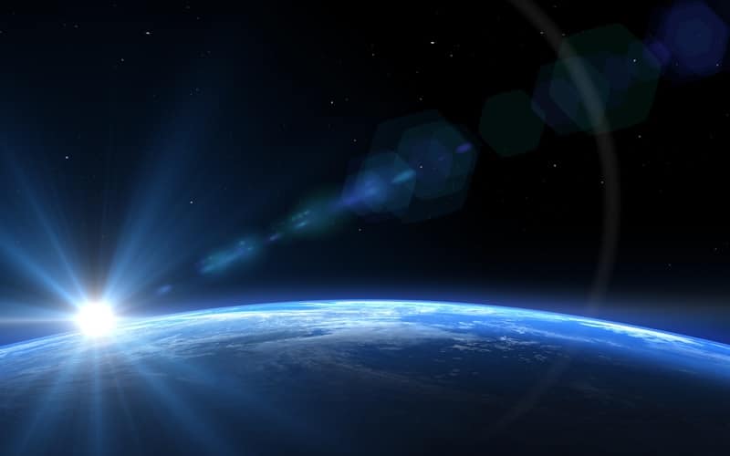 Outer space 3D rendering - Japanese astronaut story