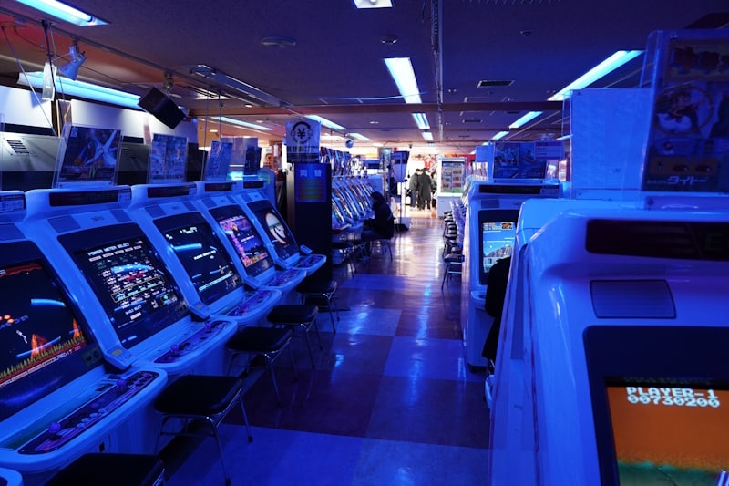 Game center in Japan