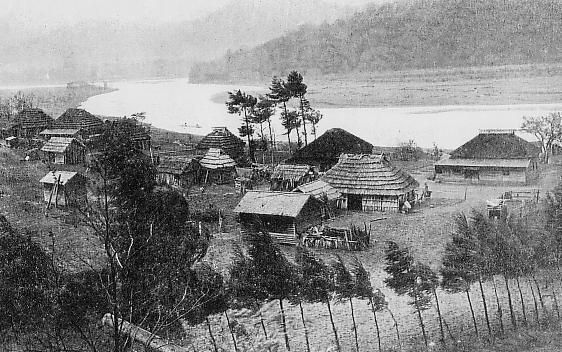 A kotan (traditional Ainu village) in Biratori