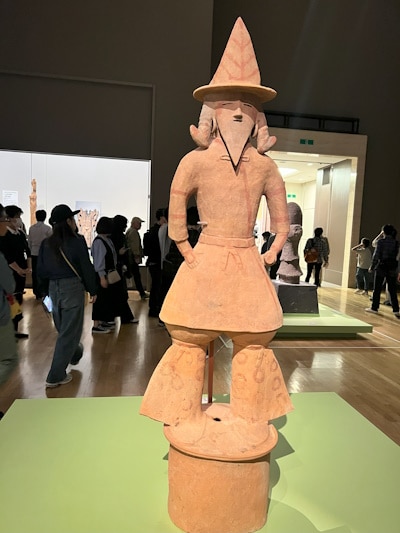 Haniwa man with a beard