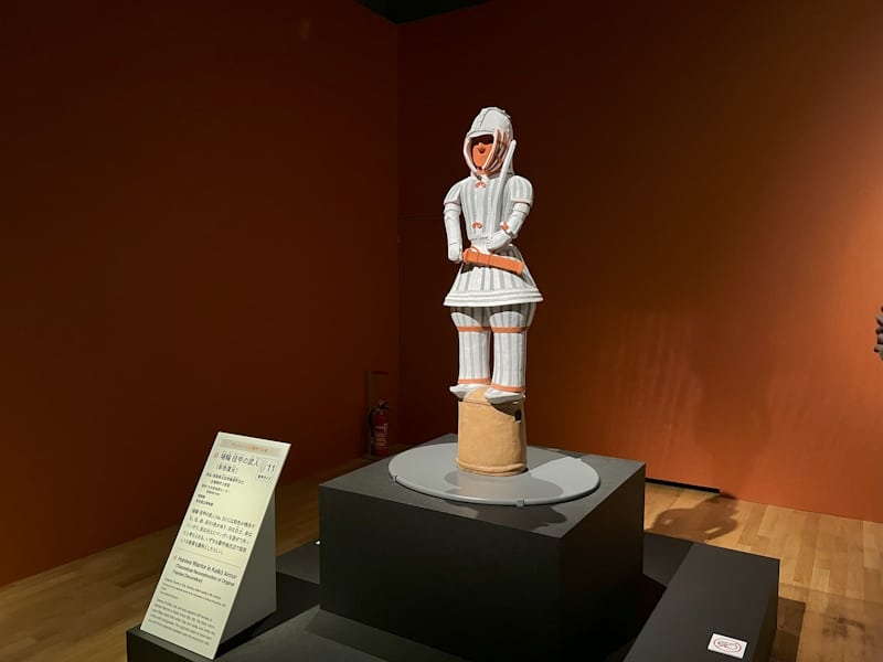 Haniwa Warrior in Keiko Armo - reconstructed figure based on original paint traces