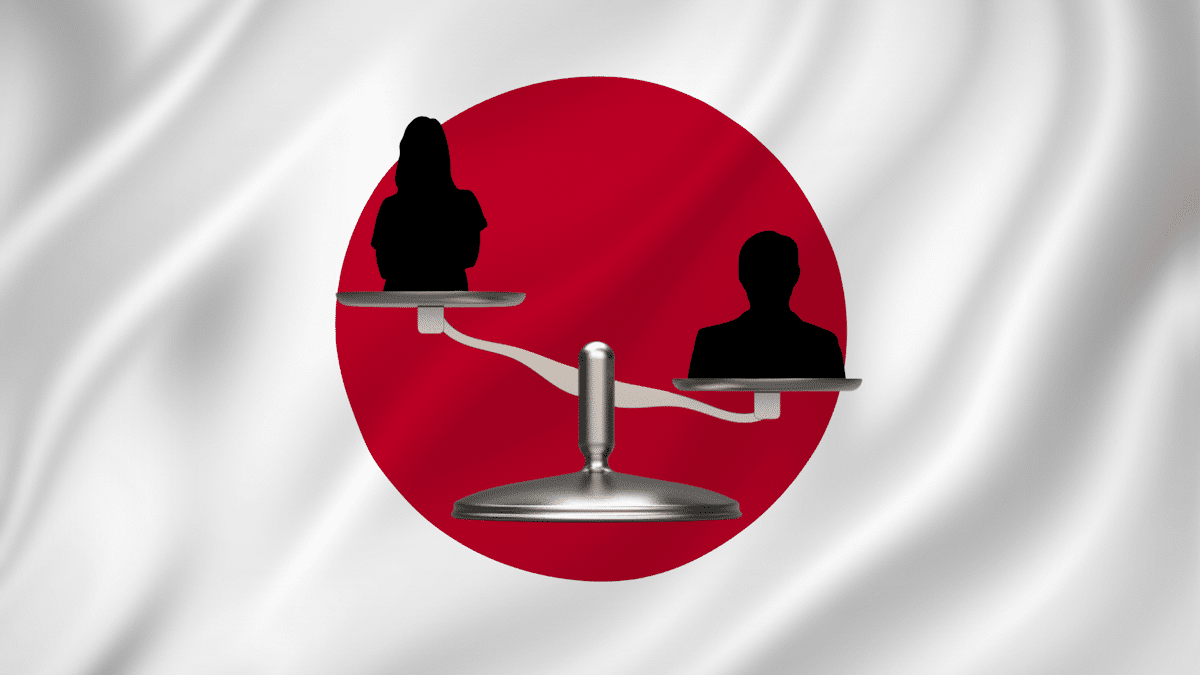 Men and women on the scales of justice