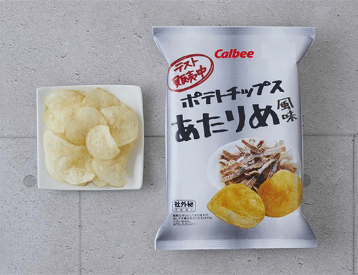 Dried squid flavored potato chips - another Lawson test product