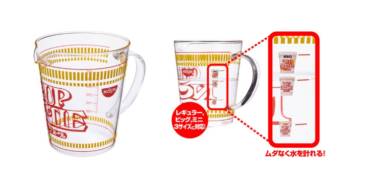 The Nissin Cup Noodle measuring cup