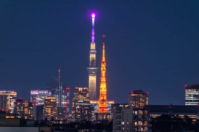 Tokyo - Skytree and Tokyo Tower