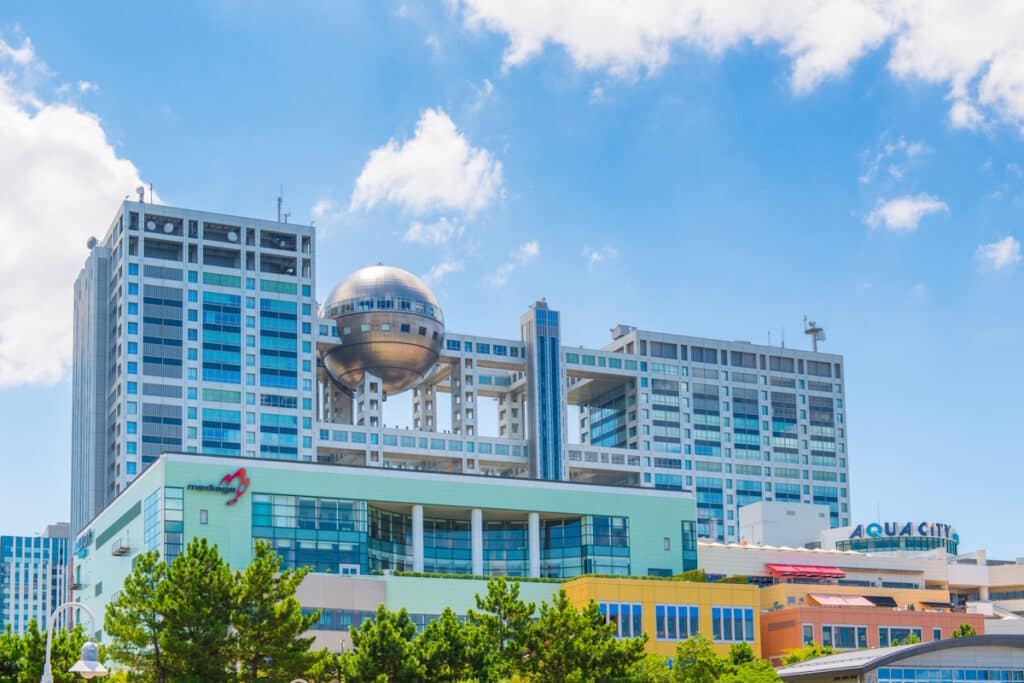 Fuji TV headquarters in Daiba