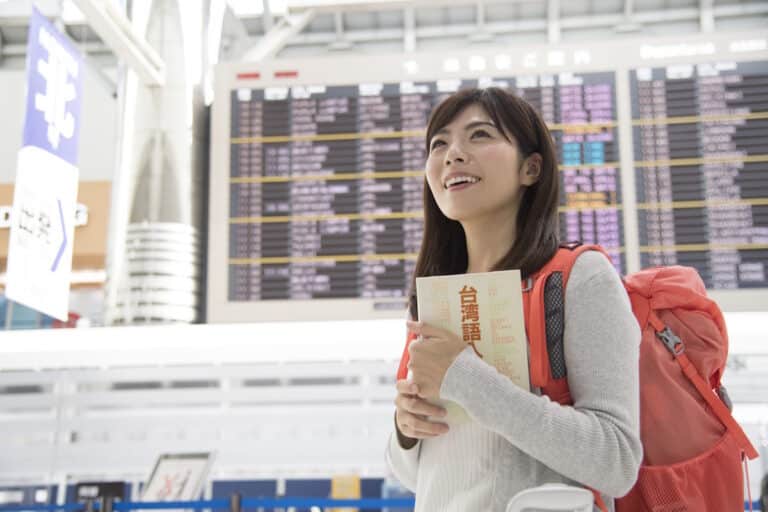 Young woman preparing for study abroad in Taiwan