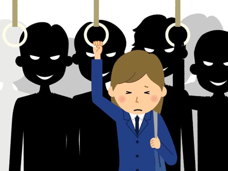 Student under threat on a train