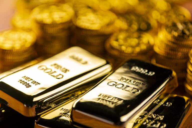 Pile of gold bullion