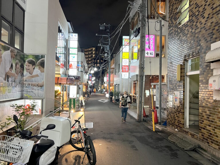 Side street off of the Hachiman Shopping Arcade