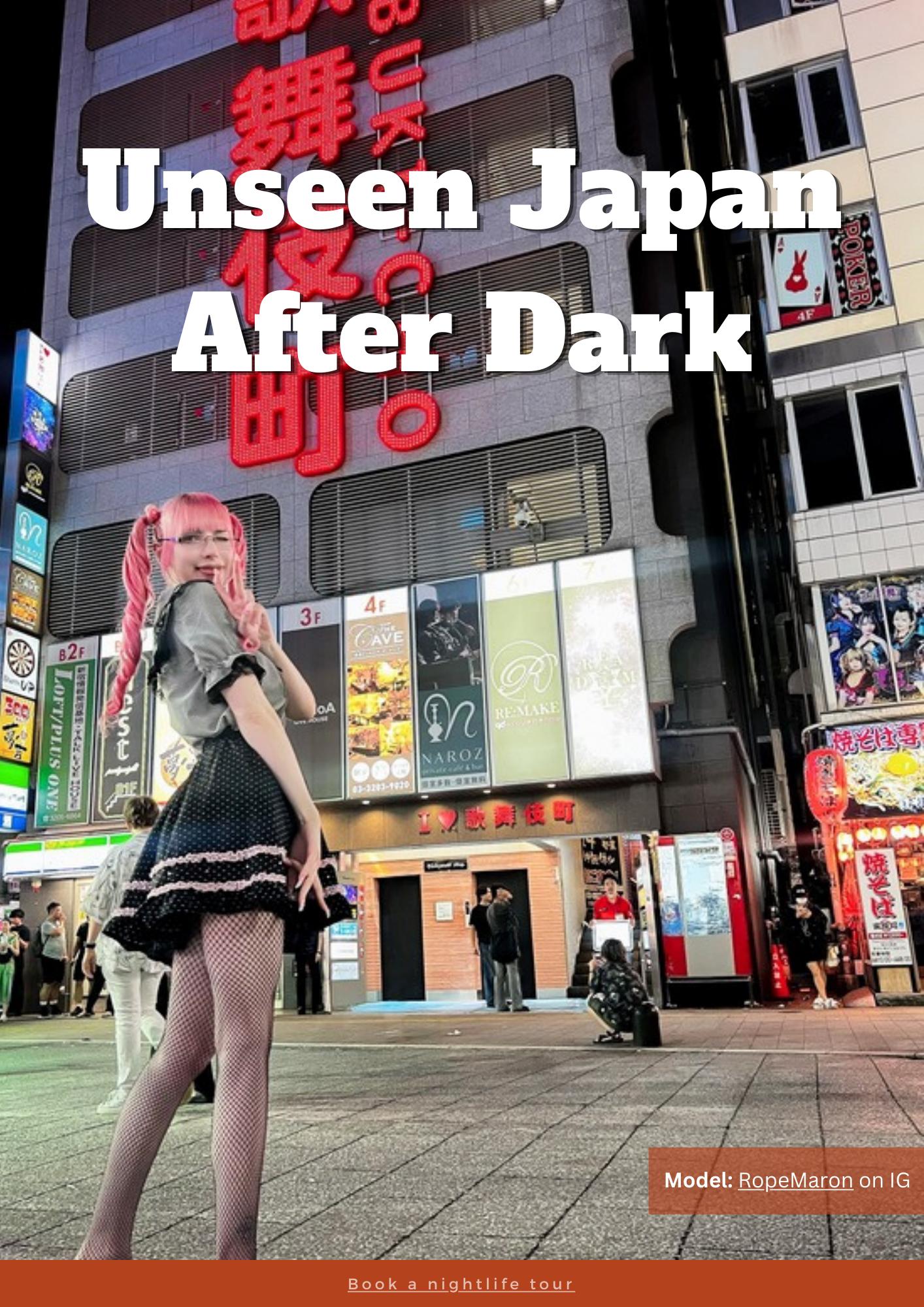 The cover of Unseen Japan After Dark: A Guide to Tokyo's Adult Nightlife